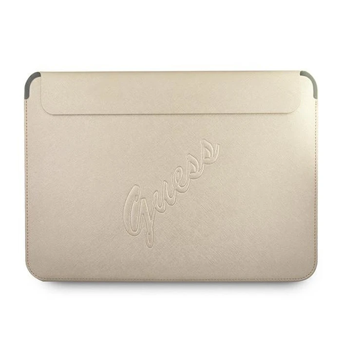 Guess Sleeve GUCS13PUSASLG 13 inch gold Saffiano Script
