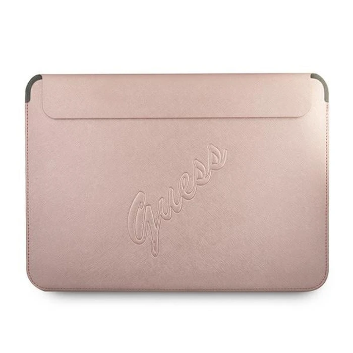 Guess Sleeve GUCS13PUSASPI 13 inch pink Saffiano Script