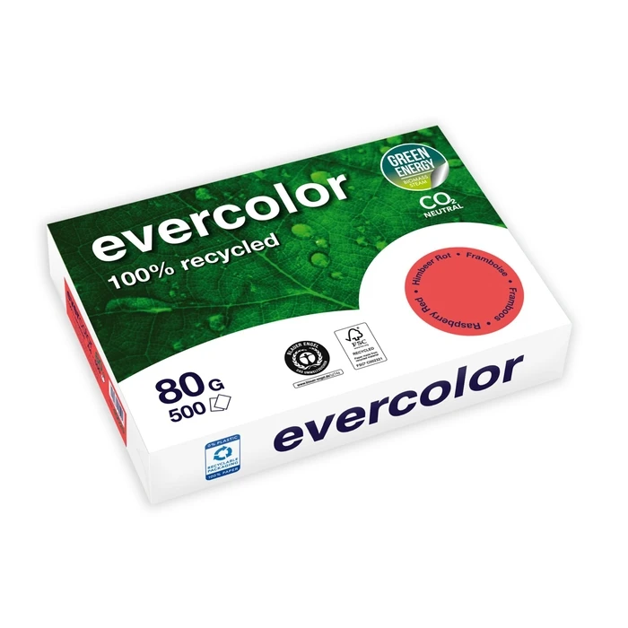 Clairefontaine EverColor Red Recycled Paper A4 80 g/m² 500 sheets