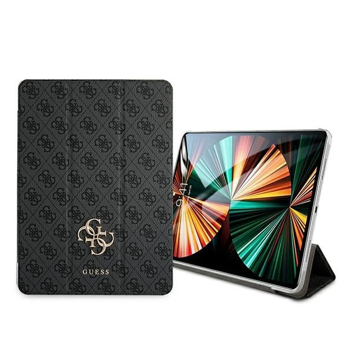 Guess GUIC12G4GFGR Apple iPad Pro 12.9 2021 Book Cover grey 4G Collection