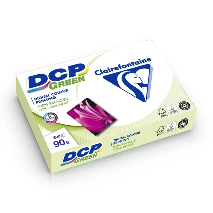 Clairefontaine DCP Green 90 g/m² A4 Recycled Paper - 500 Sheets