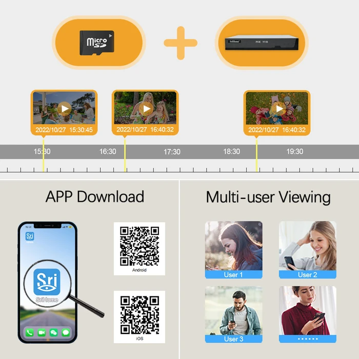 Κάμερα Παρακολούθησης Srihome WIFI OUTDOOR SMART 4MP