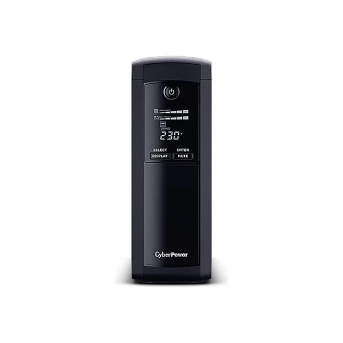 CyberPower Value Pro VP1200ELCD UPS 1200VA / 720W Line-Interactive Tower - 4x Schuko, RJ-11/RJ-45 protection, LCD