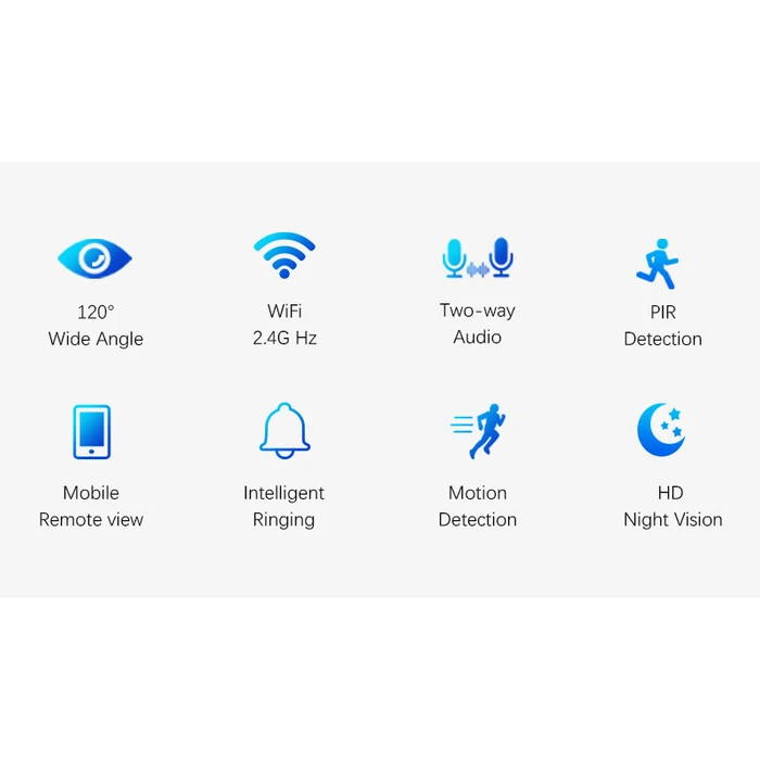 Ασύρματο Κουδούνι Srihome WIFI SET 4MP