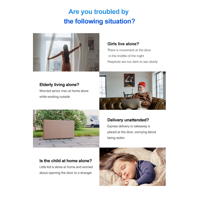 Ασύρματο Κουδούνι Srihome WIFI SET 4MP