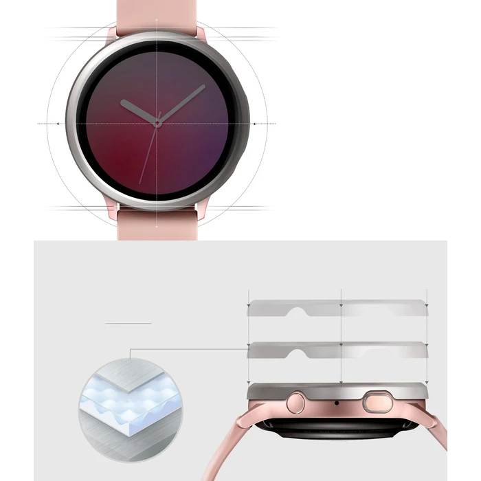 Ringke Bezel Styling Samsung Galaxy Watch Active 2 40mm Stainless Silver GWA2-40-09