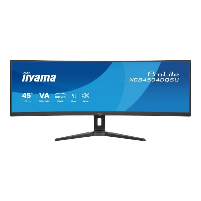 iiyama ProLite XCB4594DQSU-B1 44.5" Curved UltraWide Monitor 5120x1440 32:9 VA 75Hz HDR USB-C