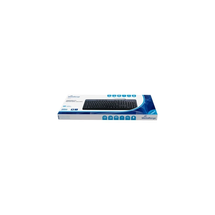 MediaRange Πληκτρολόγιο Multimedia Μαύρο με 8 Ειδικά Κουμπιά (MROS102)