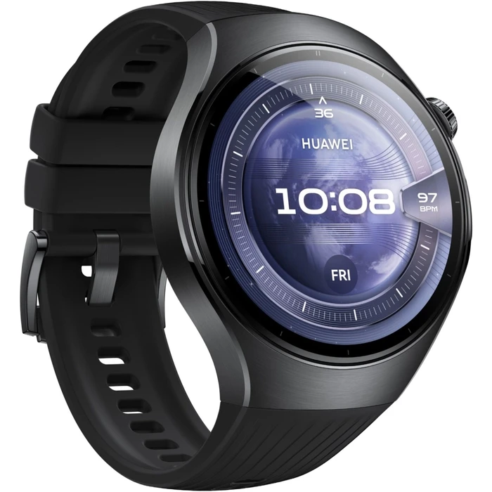 Huawei Watch 5 Stainless Steel 46mm Waterproof with eSIM and Heart Rate Monitor (Black)