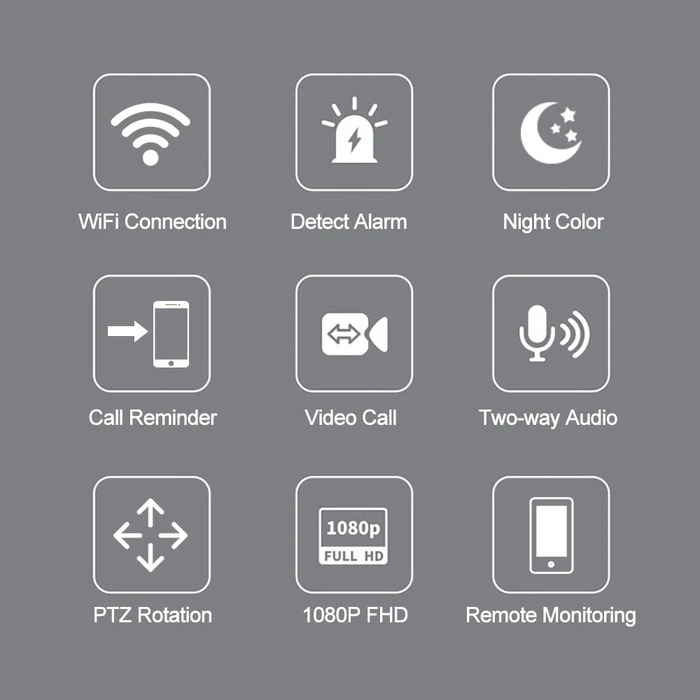 Κάμερα Srihome VIDEO CALLING SMART 2MP with 2.8' Display SCREEN