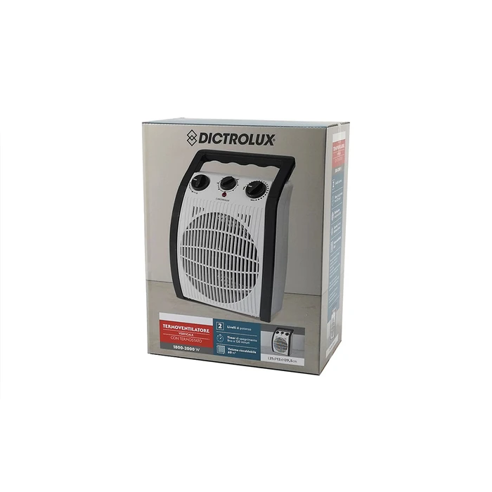 Αερόθερμο Φορητό με Χρονοδιακόπτη 2000W 879900 DICTRO LUX Λευκό