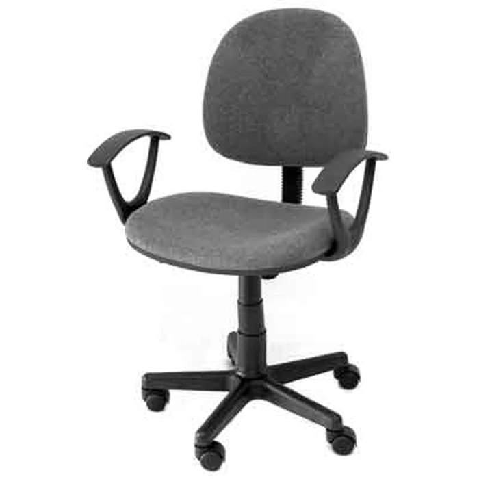 Office Chair Grey with Armrests - Velco, Model K08642-3