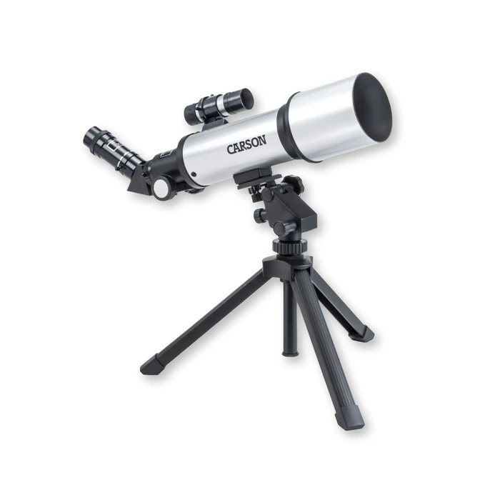 Carson SkyChaser 70mm Refractor Beginner Telescope with Tabletop Tripod (SC-450)