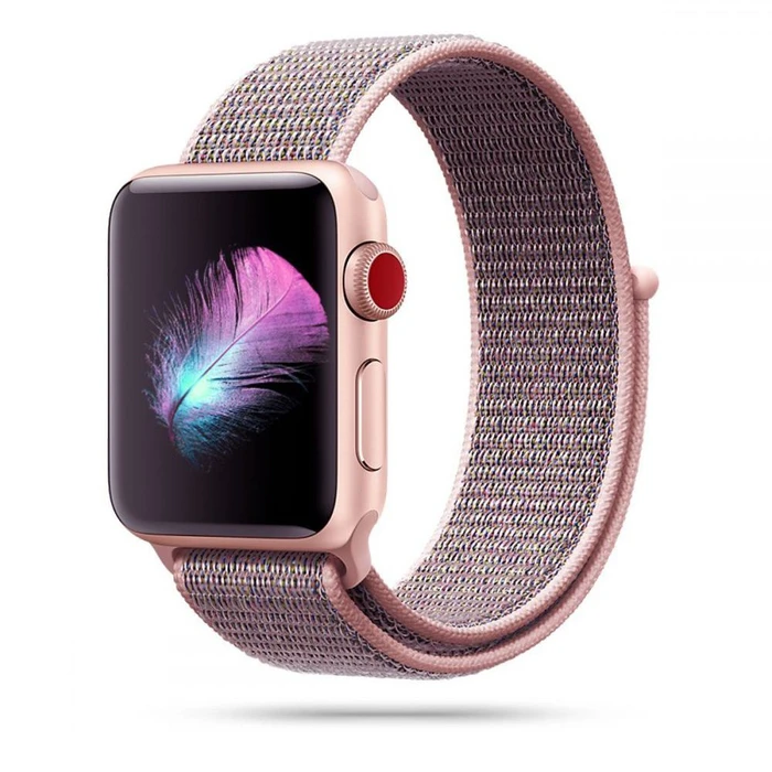 Belt Tech-Protect Nylon Apple Watch 4/5/6/7/SE/8/9/10 40/41/42mm Pink Sand
