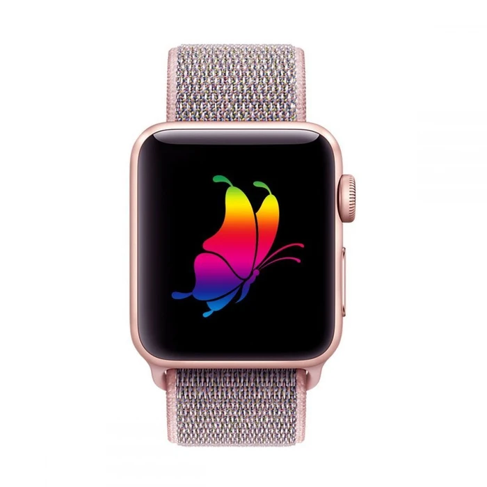 Belt Tech-Protect Nylon Apple Watch 4/5/6/7/SE/8/9/10 40/41/42mm Pink Sand