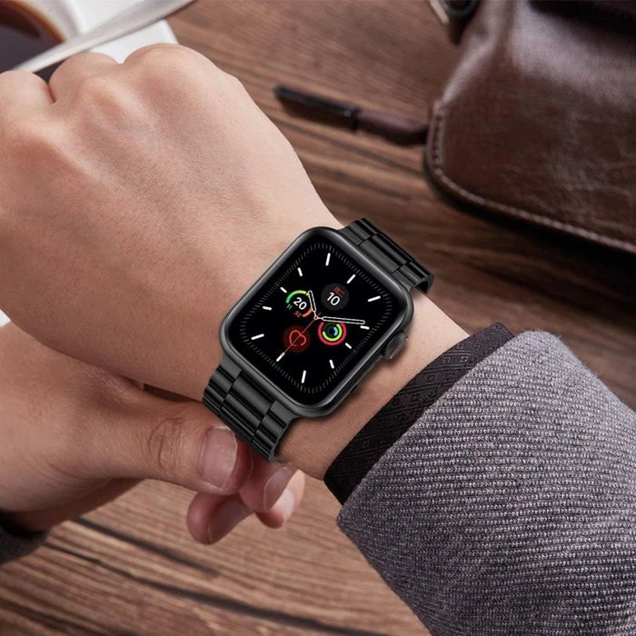 Bracelet Tech-Protect Stainless Apple Watch 4/5/6/7/SE 44/45mm Black