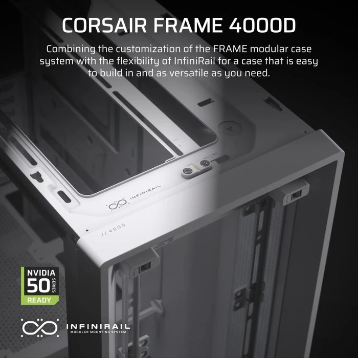 Corsair Frame 4000D White Mid-Tower PC Case