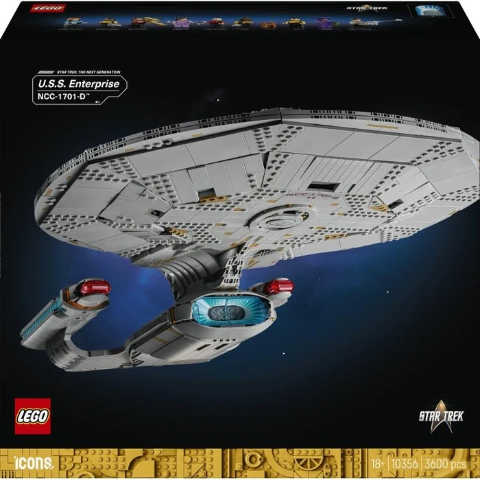 LEGO Icons Star Trek U.S.S. Enterprise NCC-1701-D (10356) Building Set