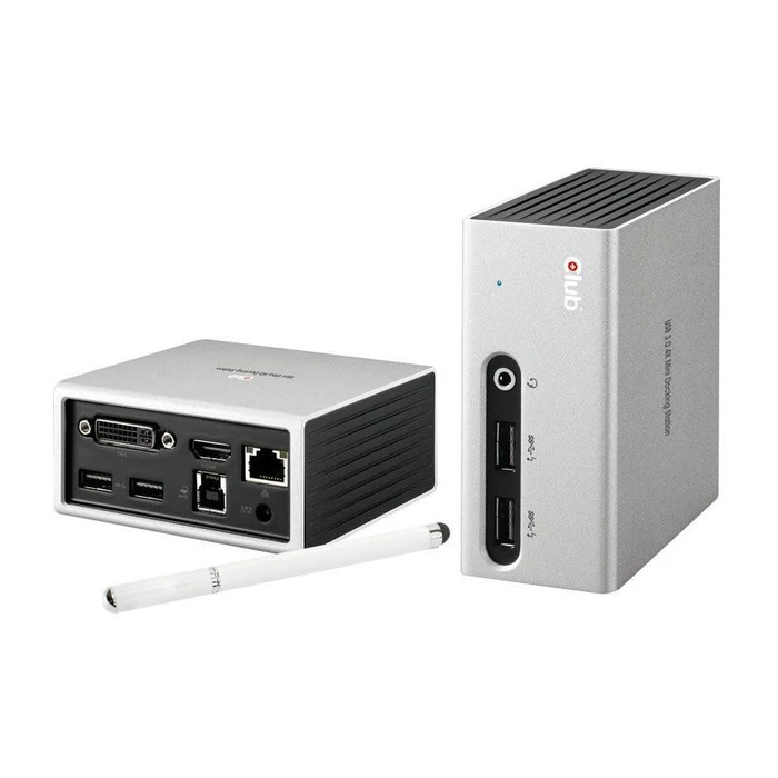 Docking Station Club3D 4K 4xUSB3/HDMI/DVI/LAN Silver Retail