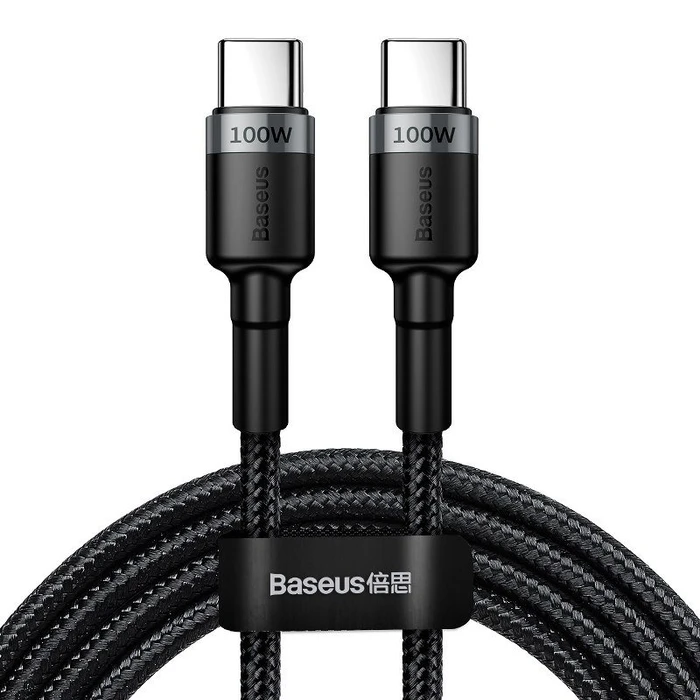 Καλώδιο USB-C to USB-C Baseus Cafule PD2.0 100W flash charging For Type- (20V 5A)2m Gray+Black