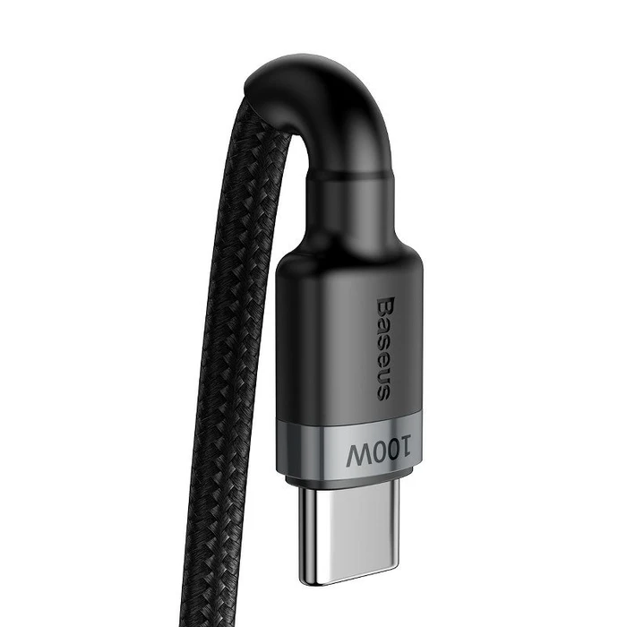 Καλώδιο USB-C to USB-C Baseus Cafule PD2.0 100W flash charging For Type- (20V 5A)2m Gray+Black
