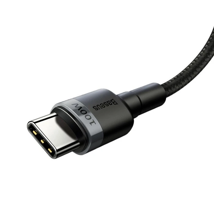 Καλώδιο USB-C to USB-C Baseus Cafule PD2.0 100W flash charging For Type- (20V 5A)2m Gray+Black