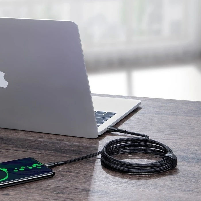Καλώδιο USB-C to USB-C Baseus Cafule PD2.0 100W flash charging For Type- (20V 5A)2m Gray+Black