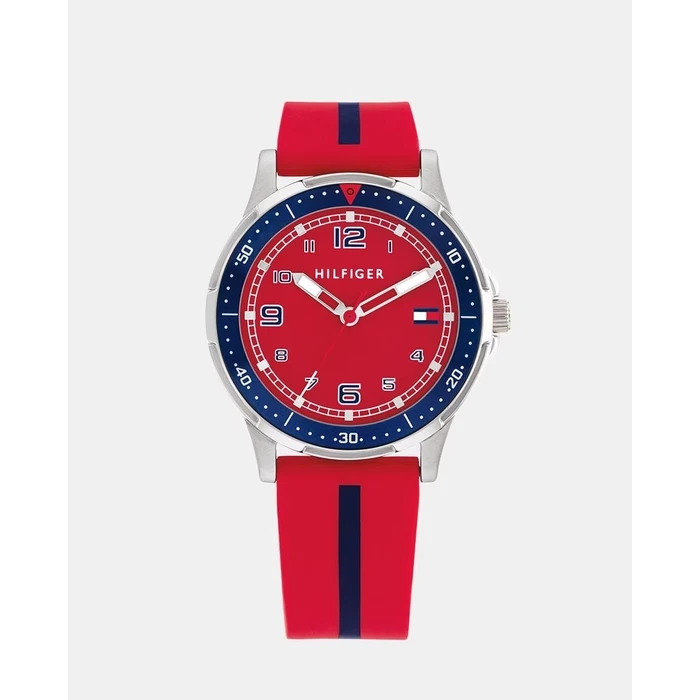 Παιδικό Ρολόι Tommy Hilfiger 1720035 (34mm) Καουτσούκ Λουράκι Κόκκινο
