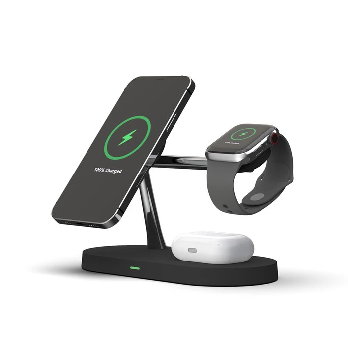 Tech-Protect A12 3in1 Magnetic Magsafe Wireless Charger Black