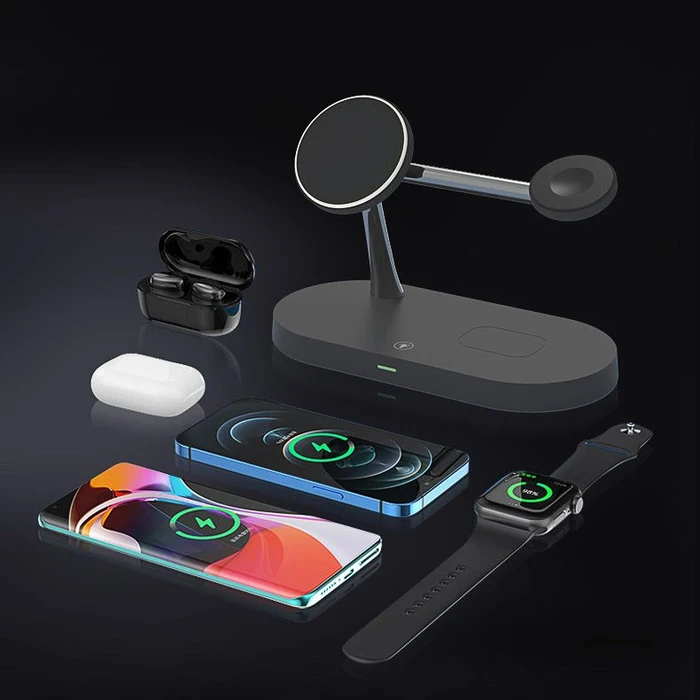 Tech-Protect A12 3in1 Magnetic Magsafe Wireless Charger Black