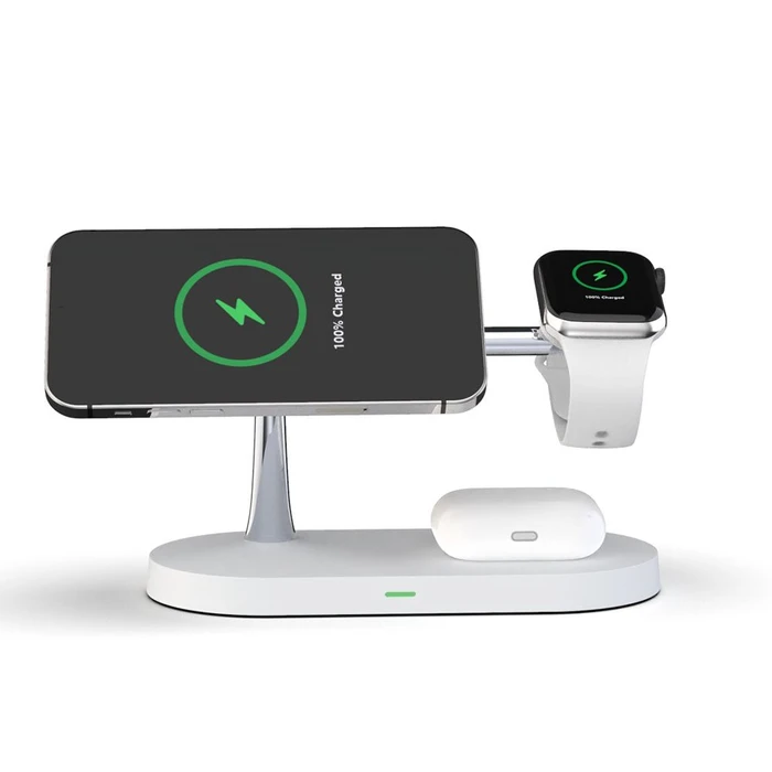 Tech-Protect A12 3in1 Magnetic Magsafe Wireless Charger White