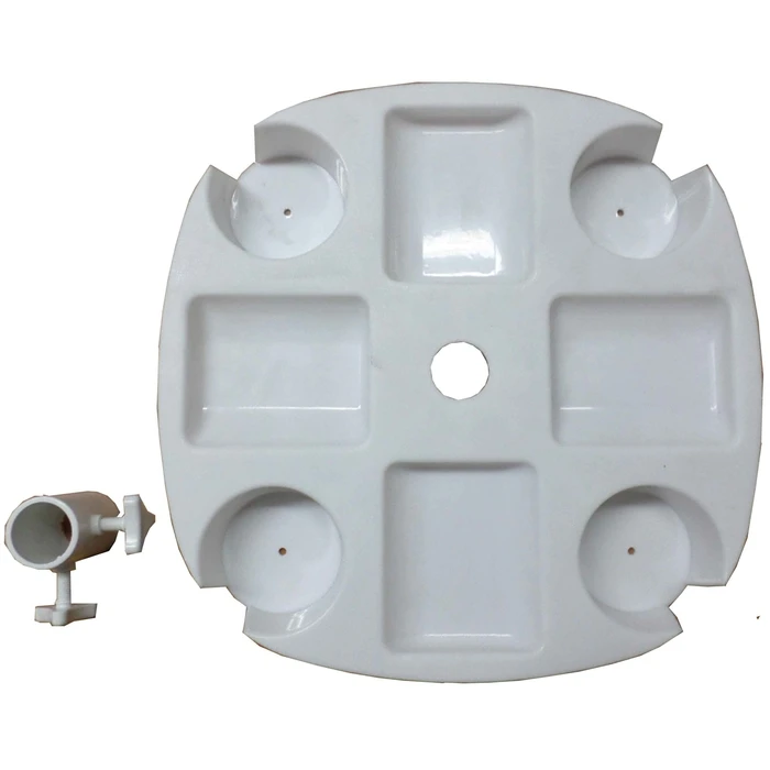 Plastic umbrella pole base / table for pole 27mm, 32mm, 34mm