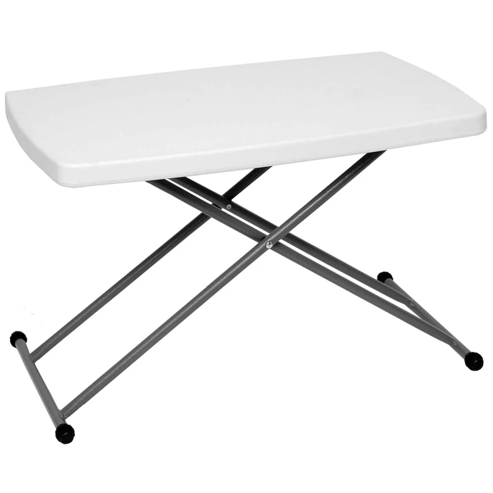Velco Foldable Metal Adjustable-Height Table (10 positions) L77 x W50 x H36-73 cm