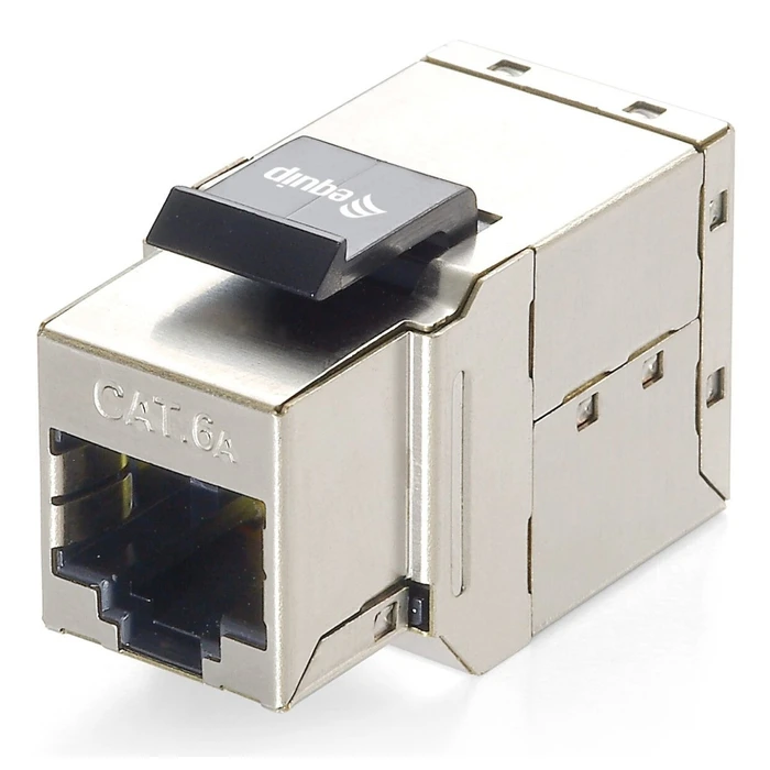 Keystone Connector Equip RJ45 shielded Cat6A 1 set (8 pieces)