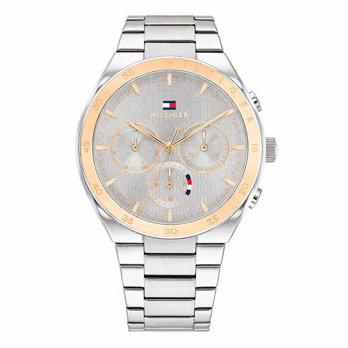 Tommy Hilfiger Carrie Women's Analog Quartz Watch 37 mm Stainless Steel Grey/Silver - 1782574