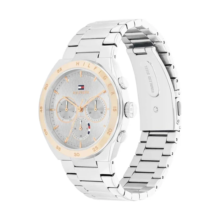 Tommy Hilfiger Carrie Women's Analog Quartz Watch 37 mm Stainless Steel Grey/Silver - 1782574