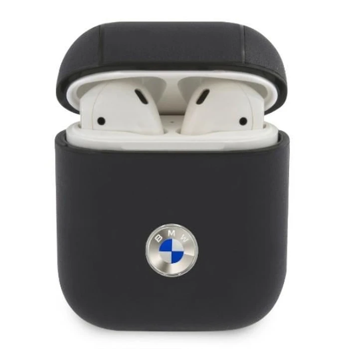 BMW BMA2SSLNA Apple AirPods navy Geniune Leather Silver Logo