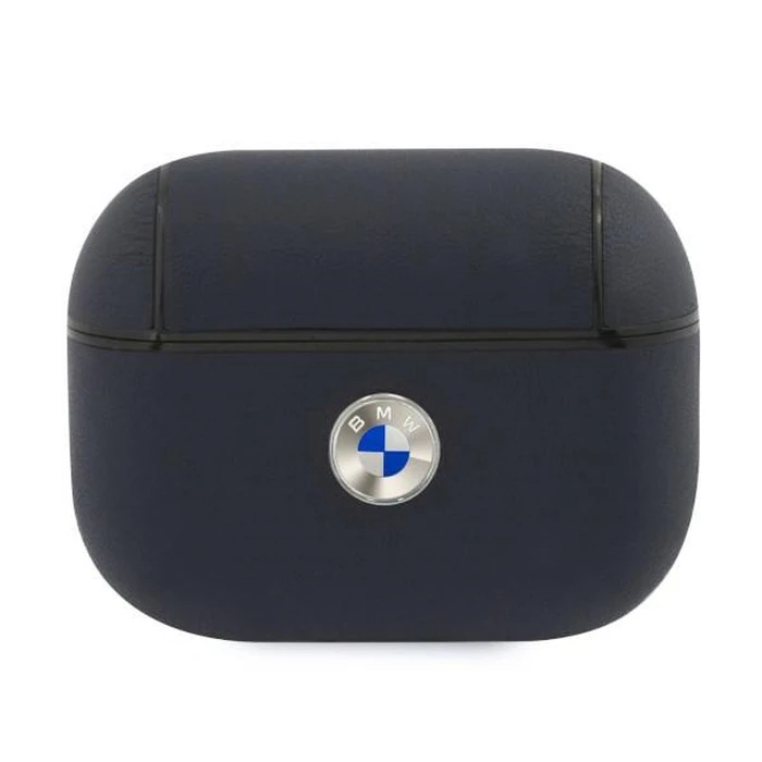 BMW BMAPSSLNA Apple AirPods Pro navy Geniune Leather Silver Logo