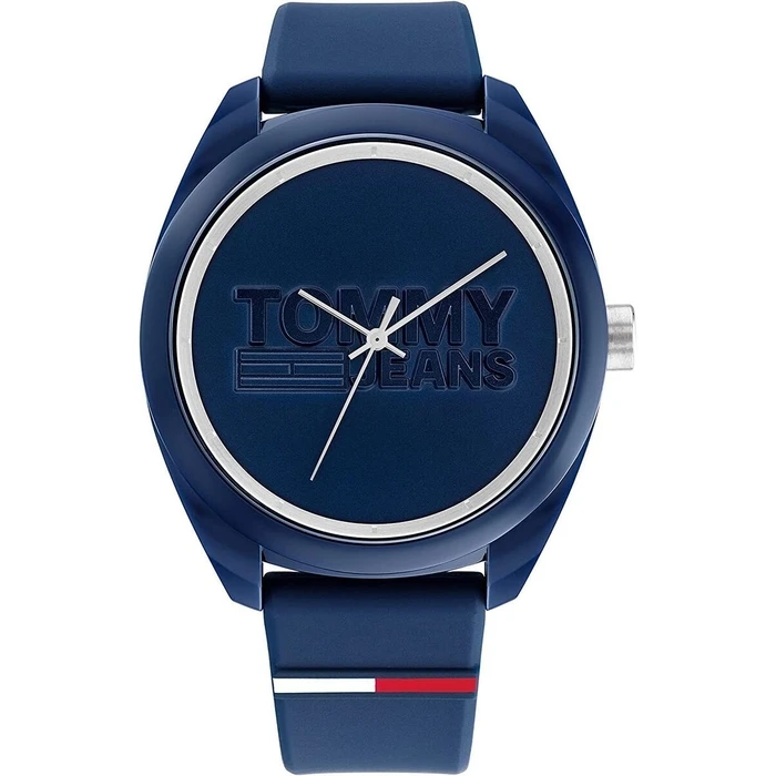 Ανδρικό Ρολόι Tommy Hilfiger 1791927 (45mm) Καουτσούκ Λουράκι Μπλε