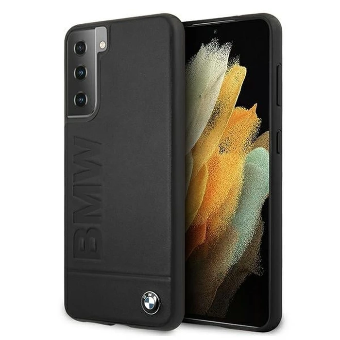 BMW BMHCS21MSLLBK Samsung Galaxy S21+ Plus black hardcase Signature Logo Imprint