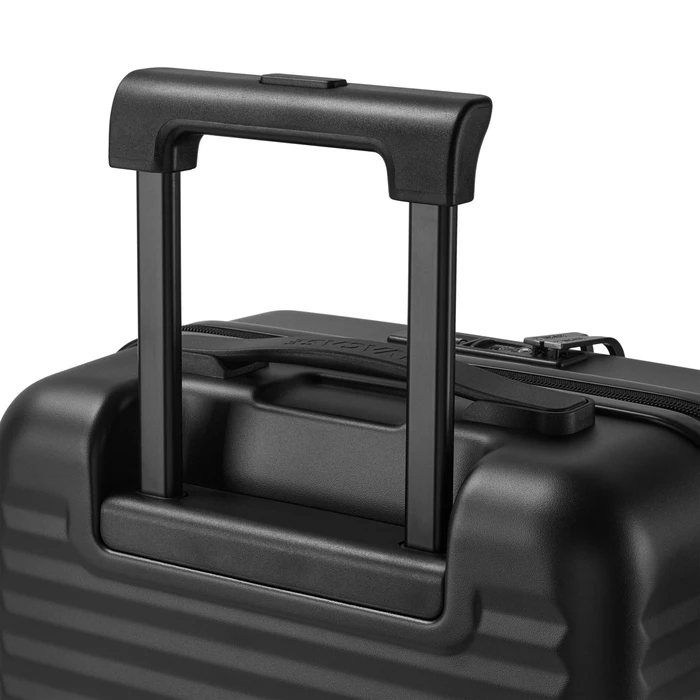 Rivacase Black Travel Suitcase with 4 Wheels (Model 8180)
