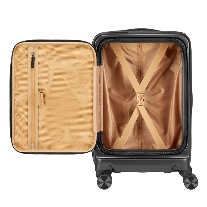 Rivacase Black Travel Suitcase with 4 Wheels (Model 8180)