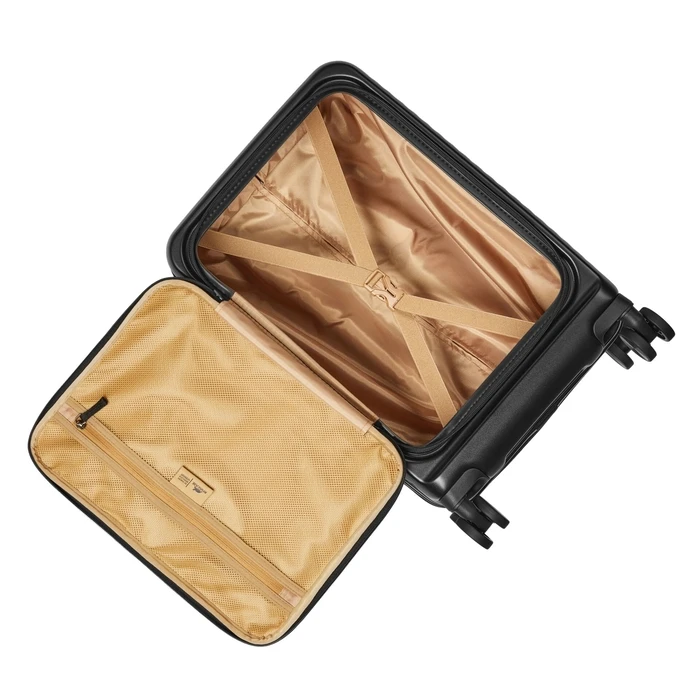 Rivacase Black Travel Suitcase with 4 Wheels (Model 8180)