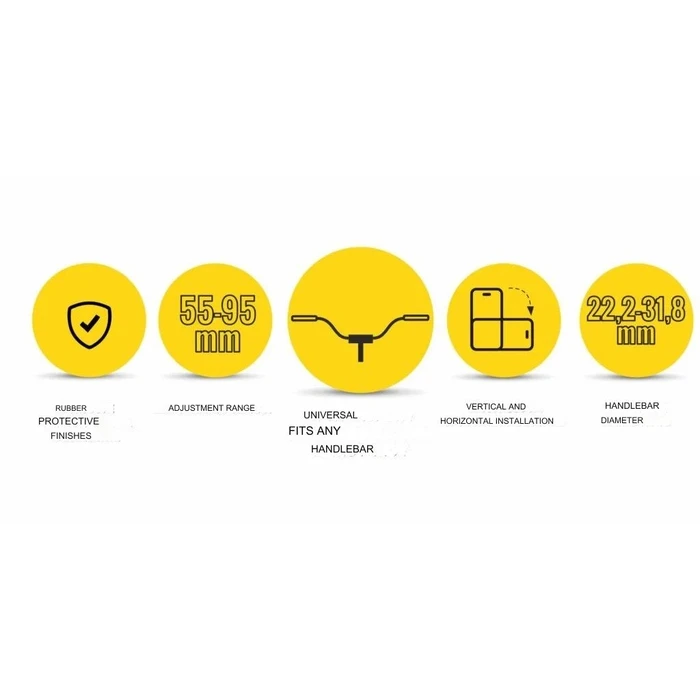 Βάση Στήριξης Ποδηλάτου Manta ALUMINUM UNIVERSAL PHONE HOLDER