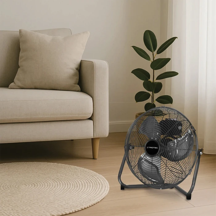 Ανεμιστήρας δαπέδου 59.5W 35cm TVM15 TROTEC Μαύρος