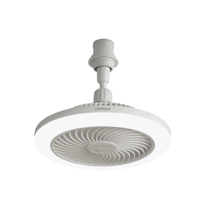 Ανεμιστήρας οροφής με LED φως E27 25εκ DICTRO LUX (Λευκός) - MPN 180084