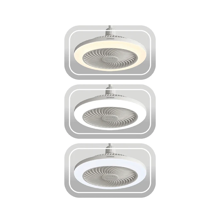 Ανεμιστήρας οροφής με LED φως E27 25εκ DICTRO LUX (Λευκός) - MPN 180084