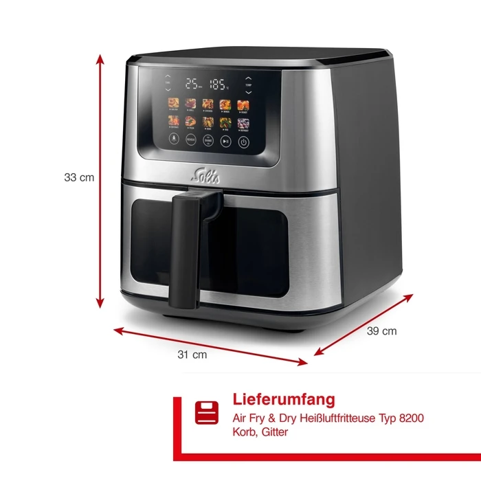 Solis Air Fry & Dry XL Type 8200 - Φριτέζα αέρος 7,5 L