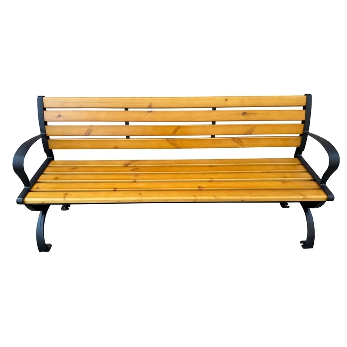 Velco BENCH REINFORCED CAST IRON WITH WOOD-DIMENSIONS: L152xW52xH74/37 cm