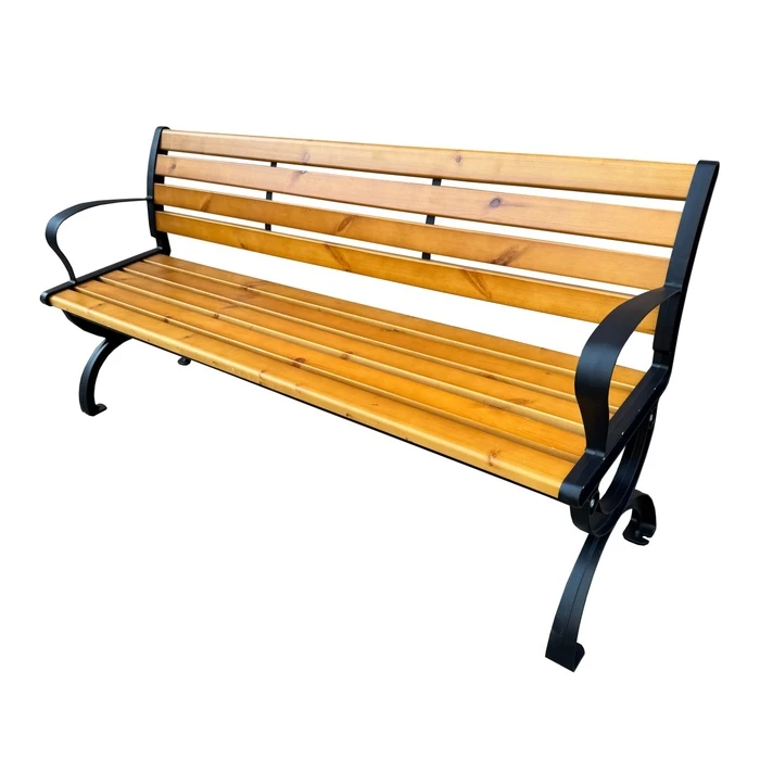 Velco BENCH REINFORCED CAST IRON WITH WOOD-DIMENSIONS: L152xW52xH74/37 cm